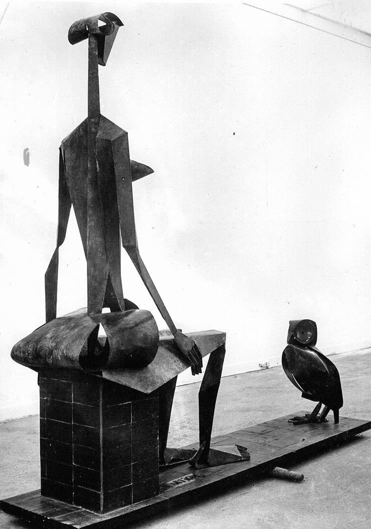 L’Anglaise et le hibou - 1961 - Sculpture de petite dimension - Guy Lartigue