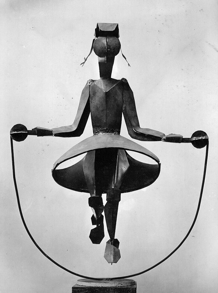 La petite à la corde 1956 - Sculpture de petite dimension - Guy Lartigue